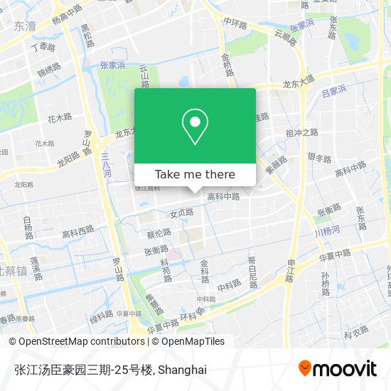 张江汤臣豪园三期-25号楼 map