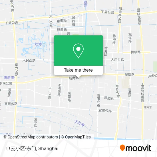 申云小区-东门 map