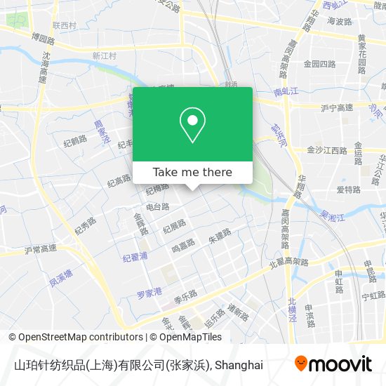山珀针纺织品(上海)有限公司(张家浜) map