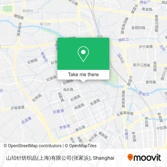 山珀针纺织品(上海)有限公司(张家浜) map