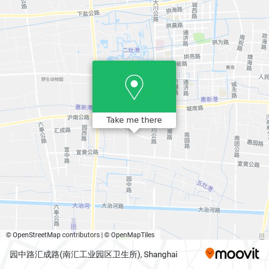 园中路汇成路(南汇工业园区卫生所) map