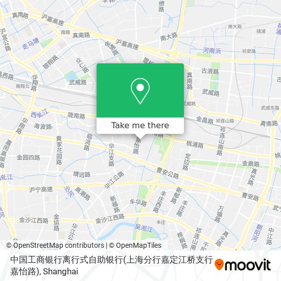 中国工商银行离行式自助银行(上海分行嘉定江桥支行嘉怡路) map