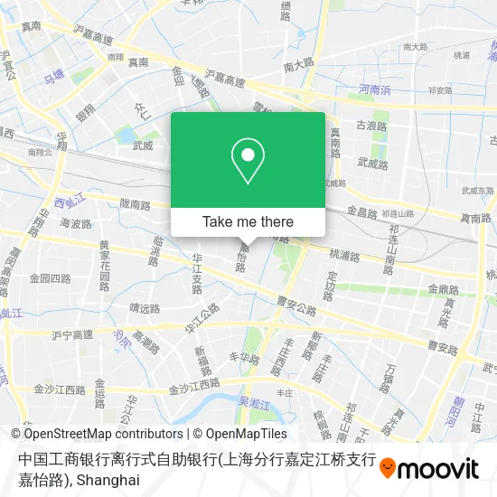 中国工商银行离行式自助银行(上海分行嘉定江桥支行嘉怡路) map