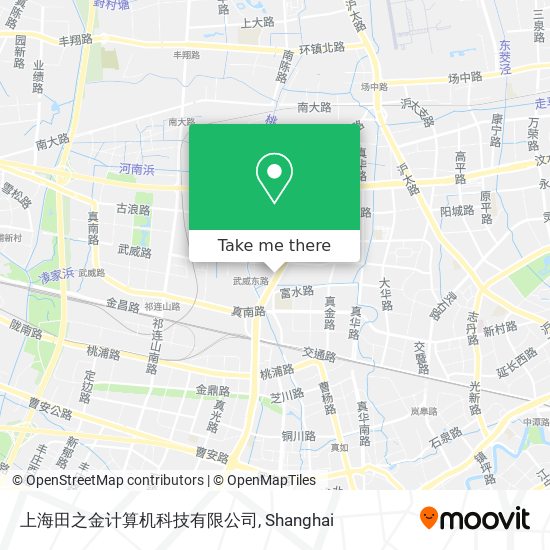 上海田之金计算机科技有限公司 map