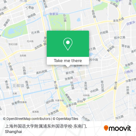 上海外国语大学附属浦东外国语学校-东南门 map
