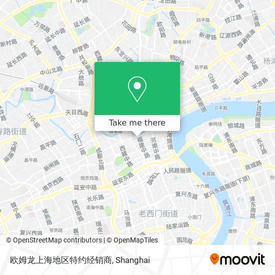 欧姆龙上海地区特约经销商 map