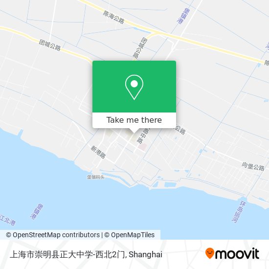 上海市崇明县正大中学-西北2门 map