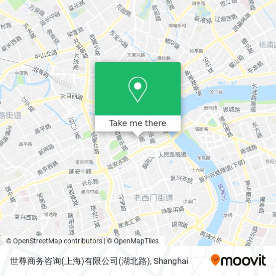 世尊商务咨询(上海)有限公司(湖北路) map