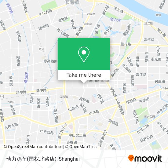 动力鸡车(国权北路店) map