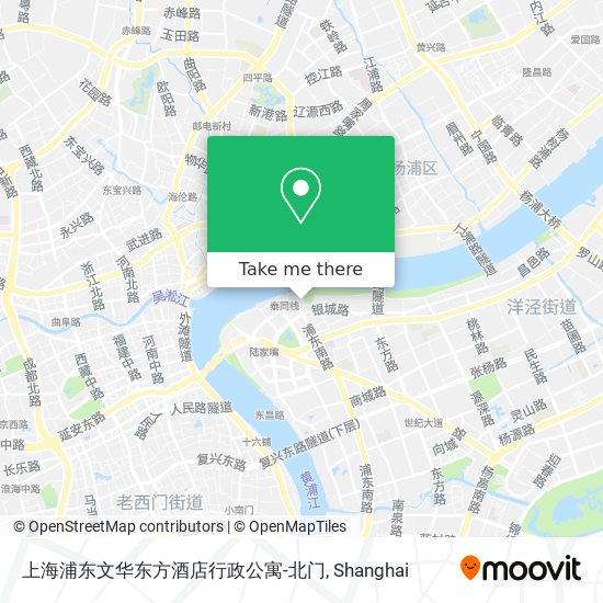 上海浦东文华东方酒店行政公寓-北门 map