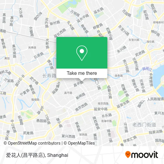 爱花人(昌平路店) map