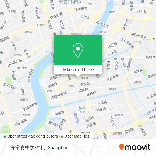 上海常青中学-西门 map