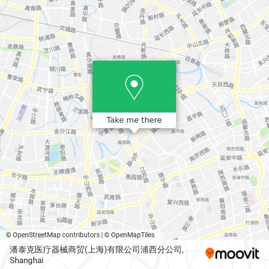 潘泰克医疗器械商贸(上海)有限公司浦西分公司 map