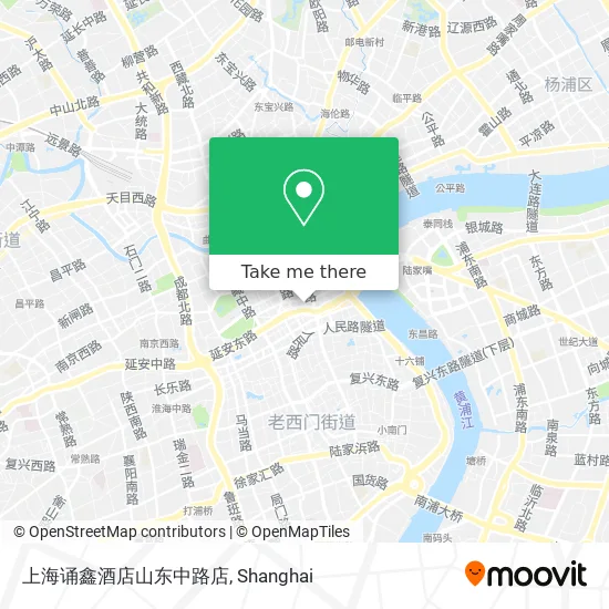上海诵鑫酒店山东中路店 map