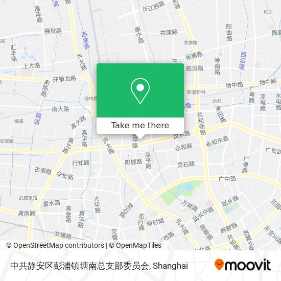 中共静安区彭浦镇塘南总支部委员会 map