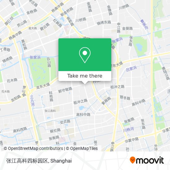 张江高科四标园区 map
