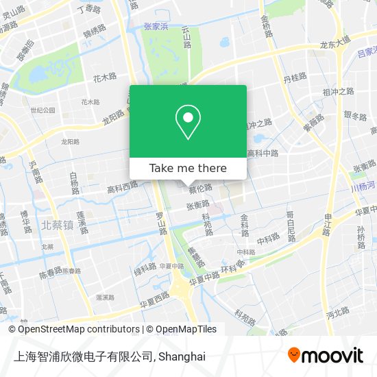 上海智浦欣微电子有限公司 map