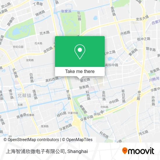 上海智浦欣微电子有限公司 map