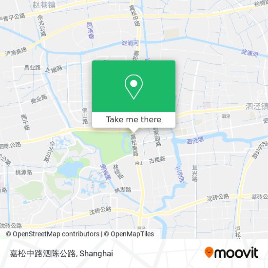 嘉松中路泗陈公路 map