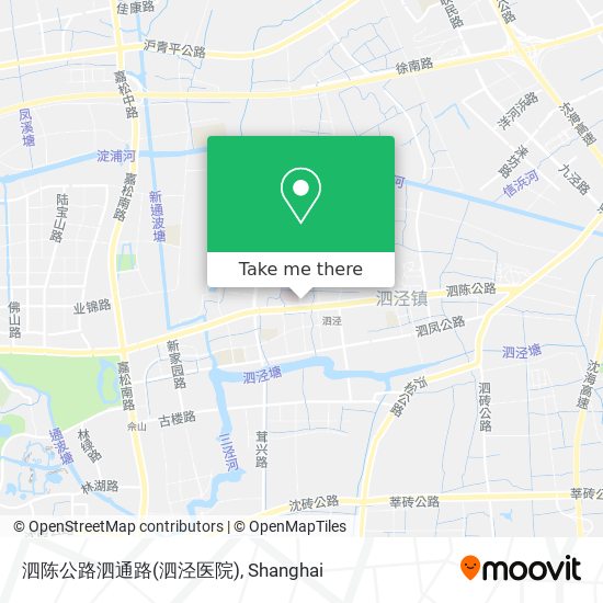 泗陈公路泗通路(泗泾医院) map