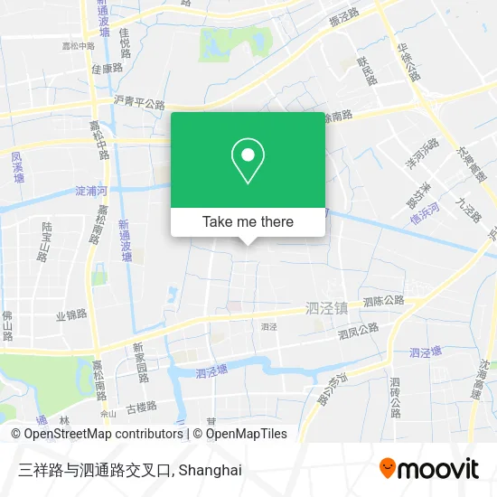 三祥路与泗通路交叉口 map
