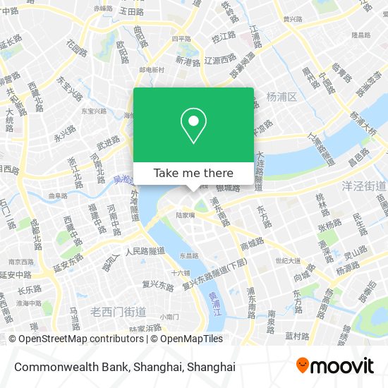 Commonwealth Bank, Shanghai map