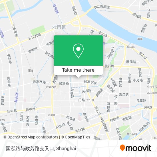 国泓路与政芳路交叉口 map
