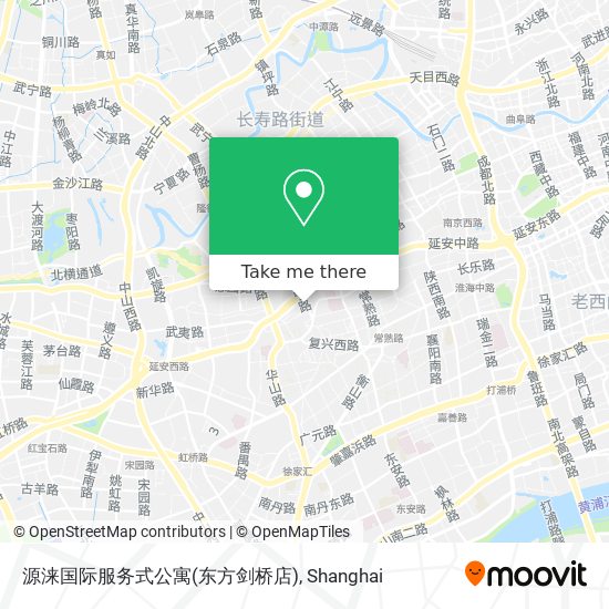 源涞国际服务式公寓(东方剑桥店) map