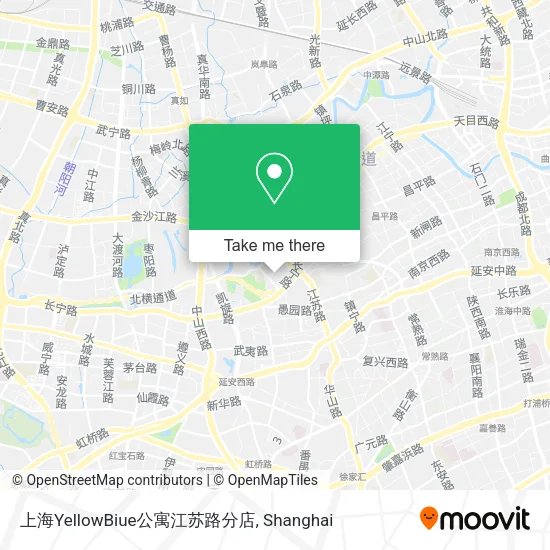 上海YellowBiue公寓江苏路分店 map