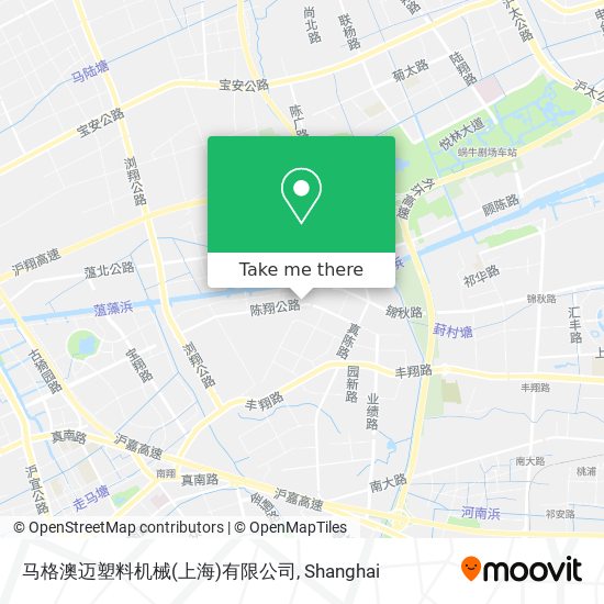 马格澳迈塑料机械(上海)有限公司 map