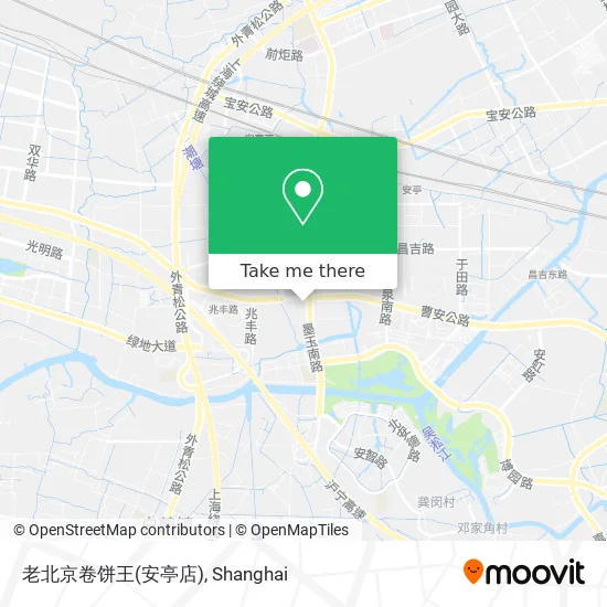 老北京卷饼王(安亭店) map