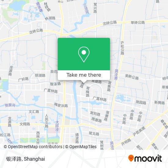 银泽路 map