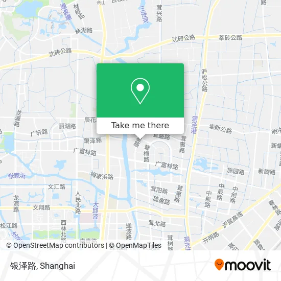 银泽路 map