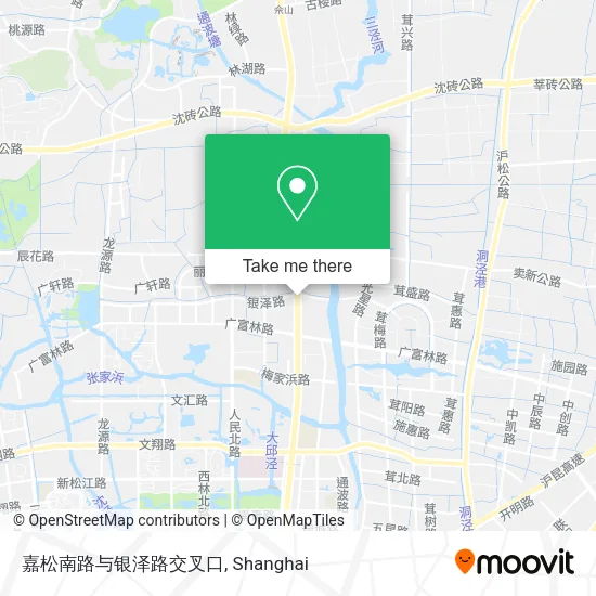 嘉松南路与银泽路交叉口 map