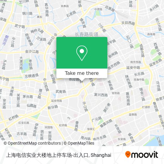 上海电信实业大楼地上停车场-出入口 map