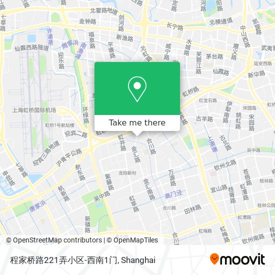 程家桥路221弄小区-西南1门 map