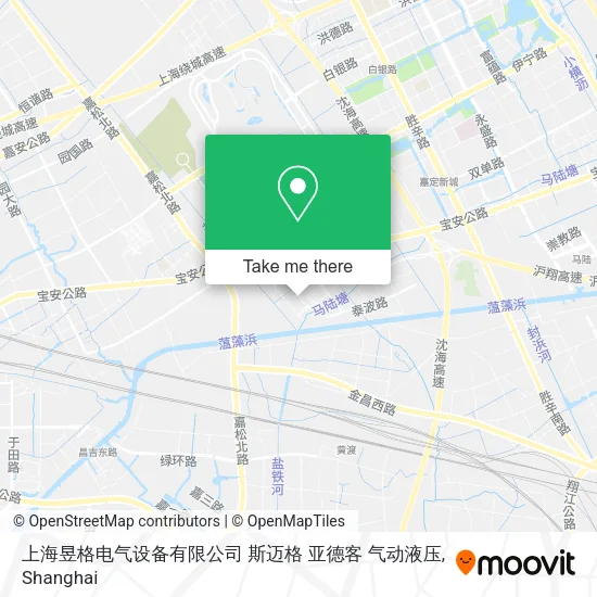 上海昱格电气设备有限公司 斯迈格 亚德客 气动液压 map
