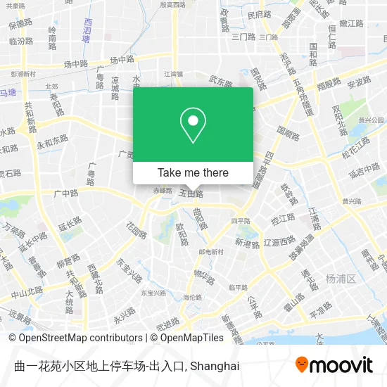 曲一花苑小区地上停车场-出入口 map