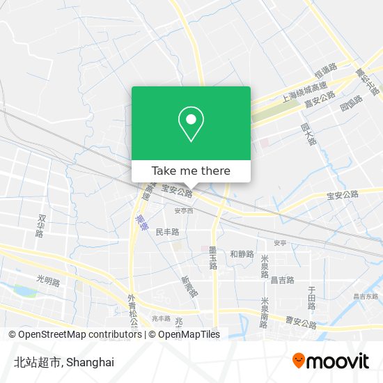 北站超市 map