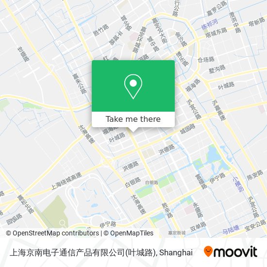 上海京南电子通信产品有限公司(叶城路) map