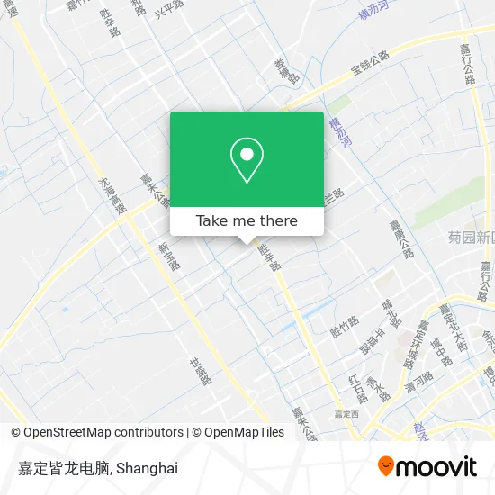 嘉定皆龙电脑 map