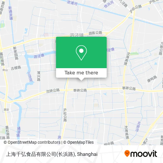 上海千弘食品有限公司(长浜路) map