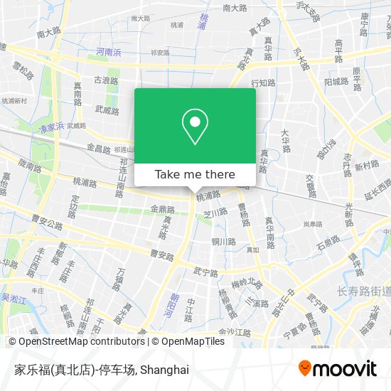 家乐福(真北店)-停车场 map