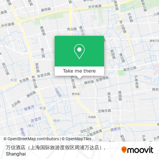 万信酒店（上海国际旅游度假区周浦万达店） map