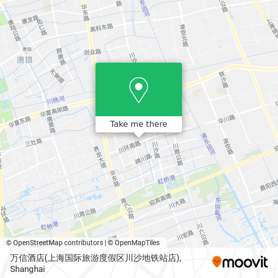 万信酒店(上海国际旅游度假区川沙地铁站店) map