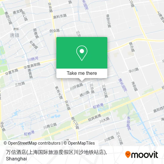 万信酒店(上海国际旅游度假区川沙地铁站店) map