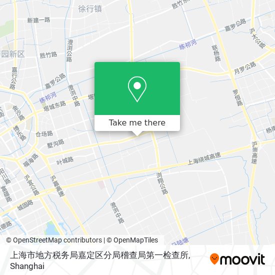 上海市地方税务局嘉定区分局稽查局第一检查所 map