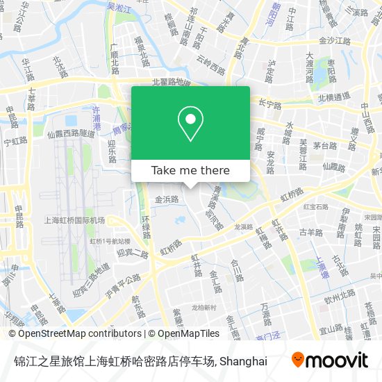 锦江之星旅馆上海虹桥哈密路店停车场 map