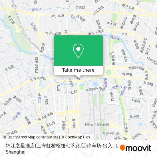 锦江之星酒店(上海虹桥枢纽七莘路店)停车场-出入口 map