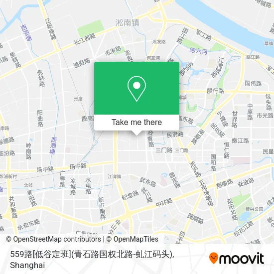 559路[低谷定班](青石路国权北路-虬江码头) map